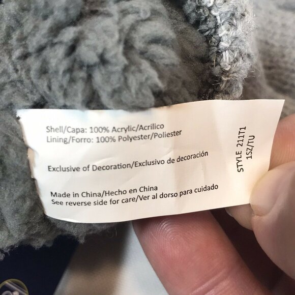 Isotoner Womens One Size Gloves Knit SmartDRI Fleece Lining Gray New With Tags - Picture 5 of 10